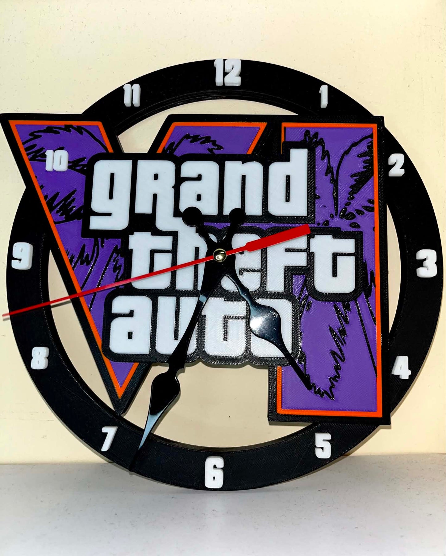 Grand Theft Auto 6 Clock [3D Printed]