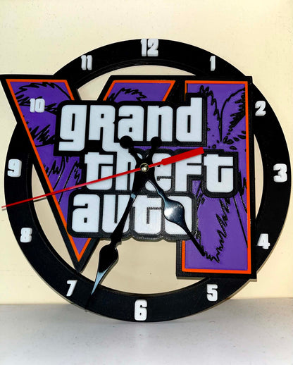 Grand Theft Auto 6 Clock [3D Printed]