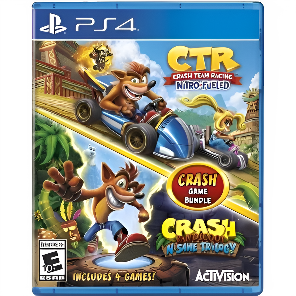 مجموعة Crash Bandicoot - N. Sane Trilogy + CTR Nitro-Fueled (Ps5/Ps4) [حساب رقمي]