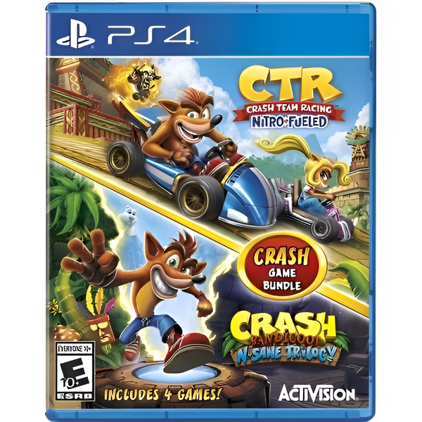 مجموعة كراش + سي تي أر نيترو-فيولد Crash Bandicoot - N. Sane Trilogy + CTR Nitro-Fueled (Ps5/Ps4) [حساب رقمي]